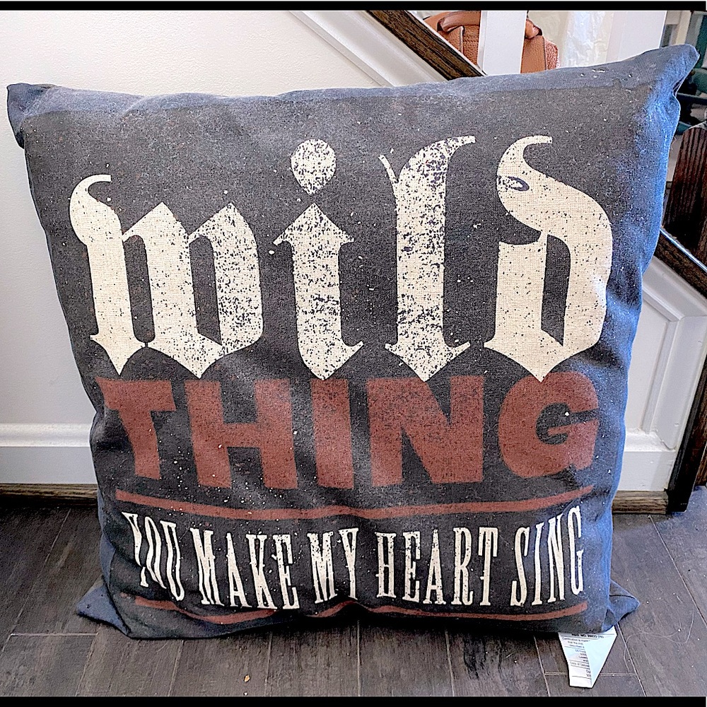 Wild Thing Vinyl Record Throw Pillow Room Decor